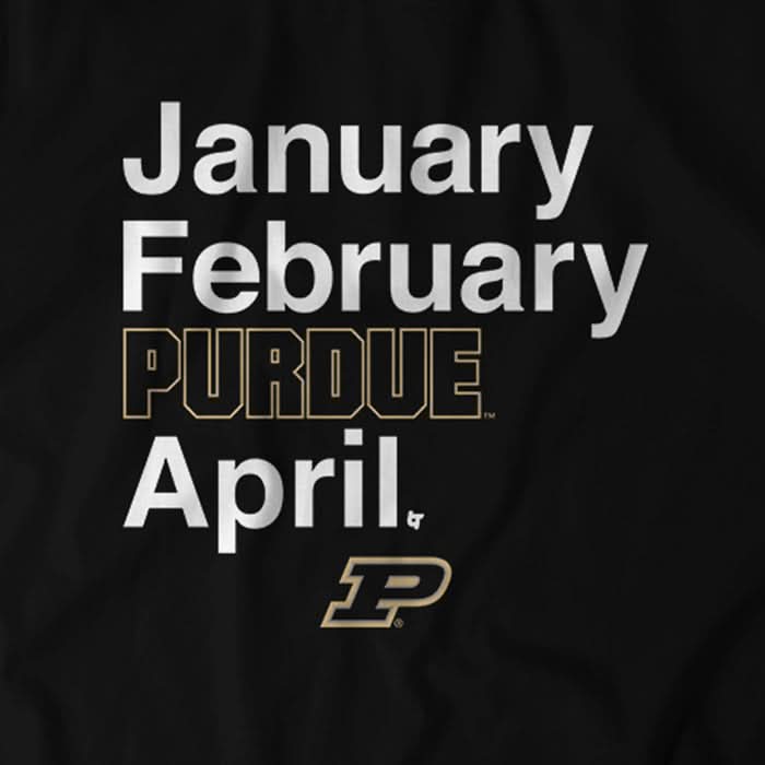 Purdue Basketball: January February Purdue April