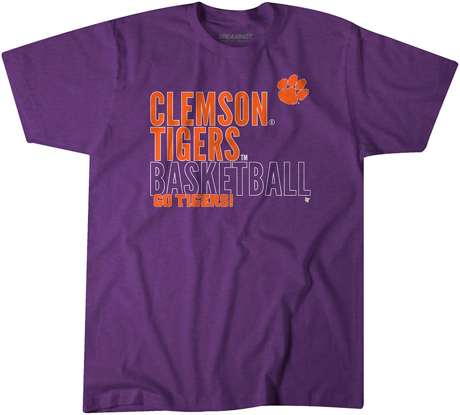 Clemson Basketball: Text Logo Overlay