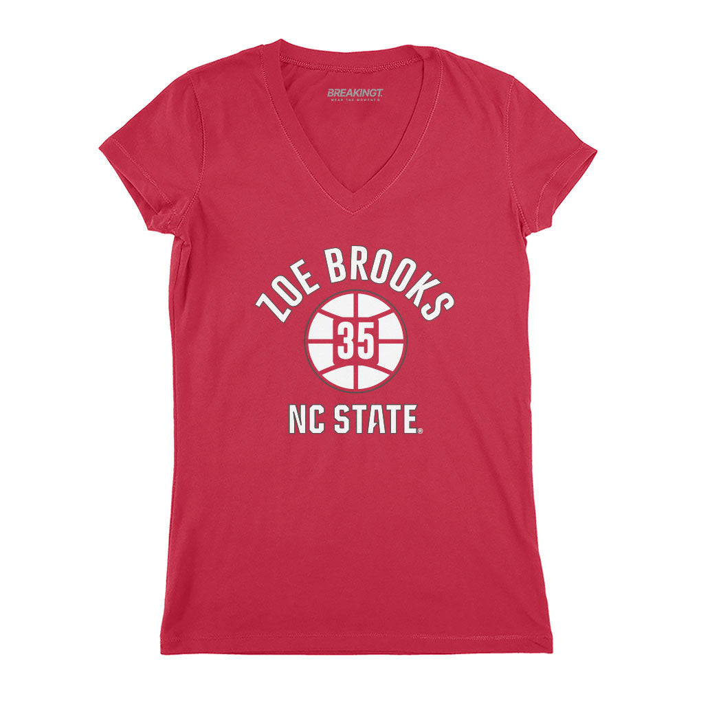 NC State Basketball: Zoe Brooks Name Number Ball